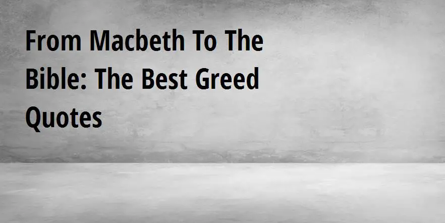 macbeth essay on greed