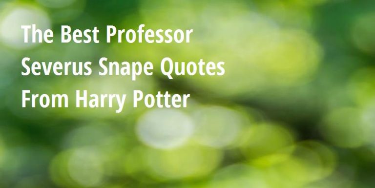 The Best Professor Severus Snape Quotes From Harry Potter - Big Hive Mind